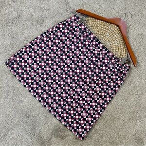 Nvo by Lanctot Women’s Navy Blue Diamond Patterned Poly Spandex Golf Skort 10